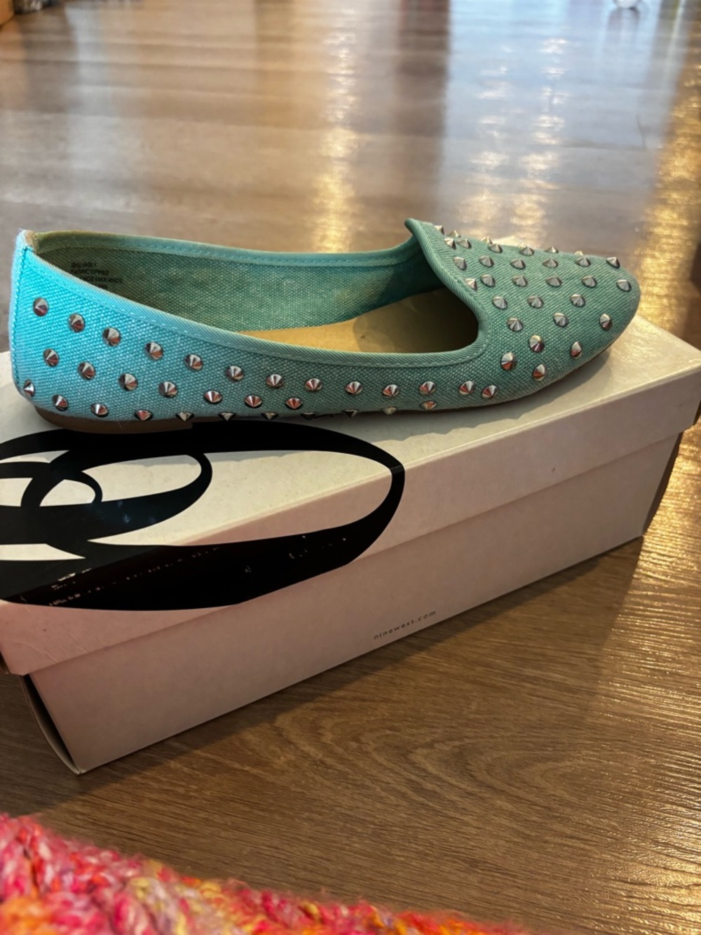 Nine West Aqua Studded Slip-On Loafers - Women - Picture 3 of 7